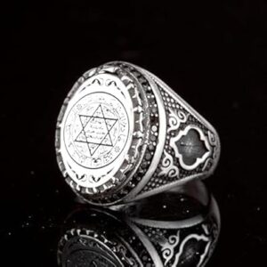 Kral Süleyman Yüzüğü, Süleyman Yüzüğü, Başmelek, Süleyman, Süleyman Mührü Yüzüğü, Kabbala, Okült, Lemegeton - Görsel 4