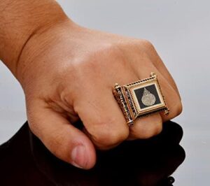 El Yapımı 925 Ayar Gümüş İslami Yüzük - Ayetel Kürsi Yazılı - Mükemmel Müslüman Hediyesi - Görsel 5