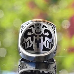 İslami Hediye, 925 Ayar Gümüş Yüzük, Minimalist Yüzük Ayetül Kürsi Oymalı Gümüş Yüzük - Görsel 5