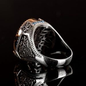 Davud Yıldız Yüzüğü, Süleyman Mührü Yüzüğü, 925K Katı Gümüş Yüzük (Özelleştirilebilir) - Görsel 7