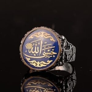 Erkekler İçin İslami Yüzük, 925 Ayar Gümüş Erkek Yüzüğü - Görsel 4