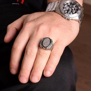 Davud Yıldız Yüzüğü, Süleyman Mührü Yüzüğü, 925K Katı Gümüş Yüzük (Özelleştirilebilir) - Görsel 3