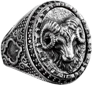 925 Ayar Gümüş Erkek Koç Yüzüğü - Cesur ve Görkemli Tasarım, Günlük Kullanım ve Özel Günler İçin İdeal - Görsel 1