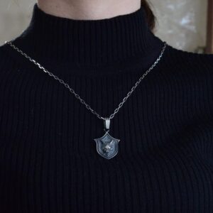 Gümüş Erkek Kurt Kolyesi, Kurt Kolye Ucu, Yırtıcı Kurt Takı - Görsel 6