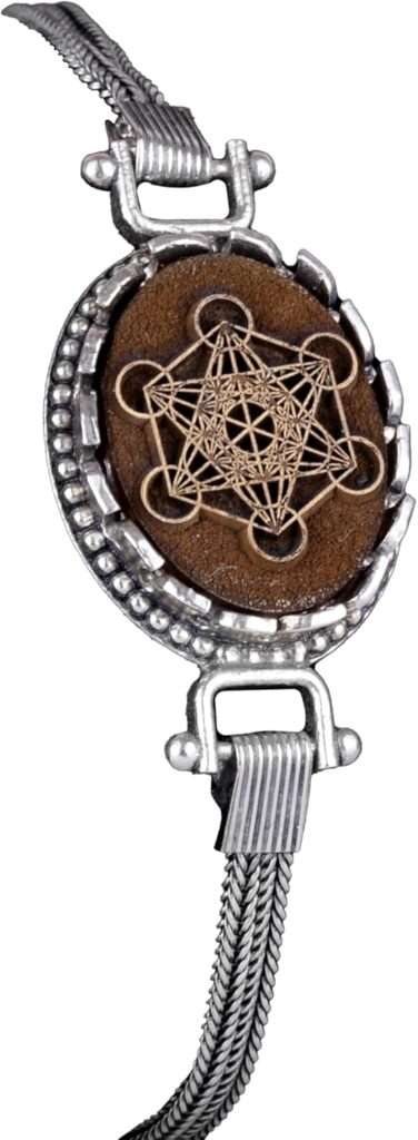 925 Ayar Gümüş Bilezik - Sembolik Oymalar ile Farklı Tasarımlarda Mevcuttur (KMBBRCLT, Metatron, KMBSYMB) - Görsel 1