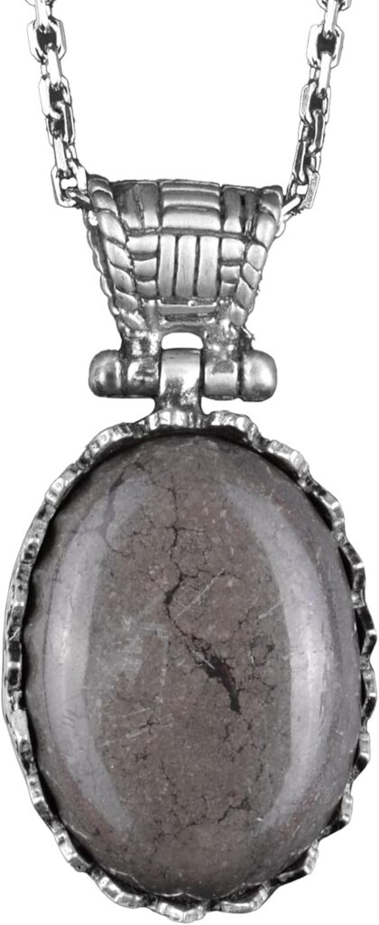 Gerçek Doğal Taş Kolye - 925 Ayar Gümüş Kolye (Pirit) - Görsel 1