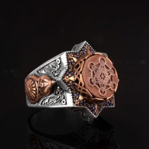 Metatron Sembol Yüzüğü, Kabbalah Yüzüğü, 925 Ayar Gümüş Yüzük - Görsel 4