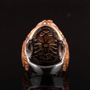 Gerçek Doğal Mercan Taşı Yüzük, El Yapımı Yüzük, Sultan Yüzüğü - Görsel 7