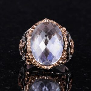 Kristal Taş Yüzük, 925 Ayar Gümüş Yüzük, Erkekler İçin Yelkenli Halat Gümüş Yüzük, Çeşitli ve Farklı Koleksiyon - Görsel 5