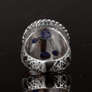 Erkekler için 925 Ayar Gümüş Yüzük ile Doğal Druzy Kuvars Taş - Görsel 8