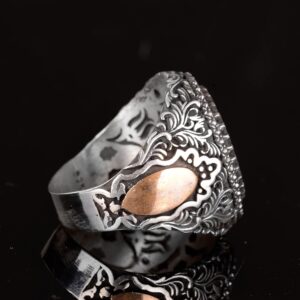 Ayat al-Kursi Yüzüğü, Gümüş Yüzük, 925 Ayar Gümüş Erkek Yüzüğü, Büyük Yüzük - Görsel 7