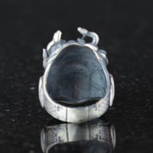 Antik Gümüş Yüzük Medusa Başı, Yunan Mitolojisi Erkek Yüzüğü, 925 Ayar Gümüş Yüzük (Özelleştirilebilir) - Görsel 6