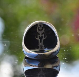 Ayatul Kursi, Koruma Yüzüğü, 925 Ayar Saf Gümüş Erkek Yüzüğü, İslami Yüzük - Görsel 5