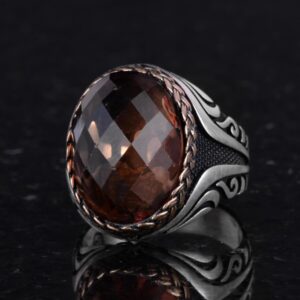 925 Ayar Gümüş Yüzük - Üretilmiş Taş Gümüş Yüzük - El Yapımı Yüzük (Üretilmiş sultanite) - Görsel 6