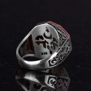 Süleyman Mühürü Gümüş Yüzük - 925 Ayar Gümüş Yüzük, Davut Yıldızı Gümüş Yüzük - Görsel 6