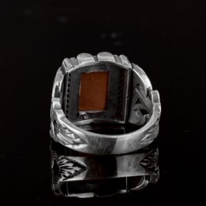 Kişiselleştirilmiş Erkek Yüzüğü, 925 Ayar Gümüş Yüzük, Özel Tasarım Yüzük - Görsel 7