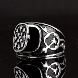 Sterling Gümüş Erkek Yüzük, Gizli Kutulu Yüzük - Görsel 5