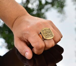 İslami Erkek Yüzüğü, İslami Takı, 925 Ayar Gümüş Yüzük - Görsel 7