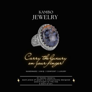 Doğal Taş Yüzük - 925 Ayar Gümüş Yüzük, Erkekler İçin, Pietersite Taşı - Görsel 6