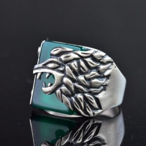 Aslan Yüzüğü, El Yapımı Yüzük, 925 Ayar Gümüş Yüzük, Leo Yüzüğü - Görsel 3