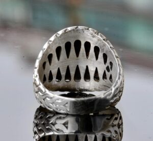 Gerçek Safir Taşlı Yüzük, Erkek Gümüş Safir Yüzük - Görsel 7