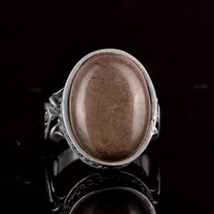 Gerçek Doğal Taş Yüzük - El Yapımı 925 Ayar Gümüş Yüzük (Pirita) - Görsel 6