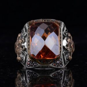 925 Ayar Gümüş El Yapımı Taş Yüzük (Sultanit Yapay Taş) - Görsel 6