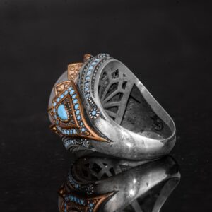 925 Ayar Gümüş Yüzük ile Gerçek Oval Opal Taşı - Dikkat Çekici Takı Parçası - Görsel 7