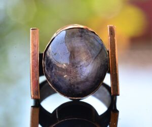 Doğal Star Ruby Taşlı Gümüş Erkek Yüzük - Onun İçin Hediye Tasarımı - Görsel 3