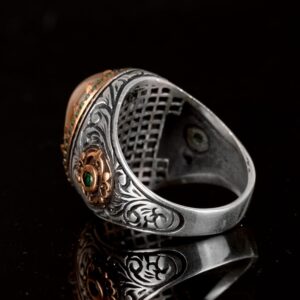 Gerçek Doğal Druzy Kuvars Taş Yüzük - 925 Ayar Gümüş Yüzük - Lüks Yüzük - Görsel 6