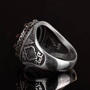 Mason Yüzüğü, 925 Ayar Gümüş Yüzük, Şık Yüzük, El Yapımı Yüzük, Onun İçin Hediye - Görsel 6