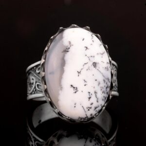Sterling Gümüş Erkek Yüzük, Dendrit Agat Doğal Taş - Görsel 6