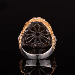 Davud Yıldızı Yüzüğü, El Yapımı Yüzük, 925 Ayar Gümüş Erkek Yüzüğü - Görsel 7