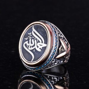 Kılıç Yüzüğü, İslami Takı, 925 Ayar Gümüş Erkek Yüzüğü, İfadeli Yüzük, İslami Yüzük, Erkek Yüzüğü - Görsel 3