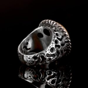 Gerçek Doğal Kaplan Göz Taşı Yüzük, 925 Ayar Gümüş Yüzük - Görsel 6