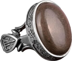 Gerçek Doğal Taş Yüzük - El Yapımı 925 Ayar Gümüş Yüzük (Pirita) - Görsel 1