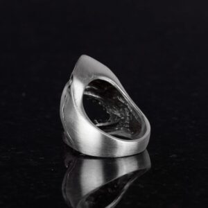 Köpek Balığı Yüzüğü, 925 Ayar Gümüş Erkek Yüzüğü, Hayvan Tasarımı - Görsel 6
