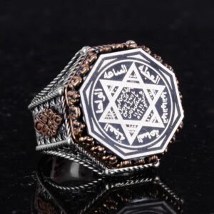 Sekizgen Tasarım - Yüzük - El Yapımı 925 Ayar Gümüş Takı (Davud Yıldızı) - Görsel 5