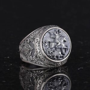 Spartan Yüzük - 925 Ayar Gümüş Yüzük - Savaşçı Yüzük - Görsel 5