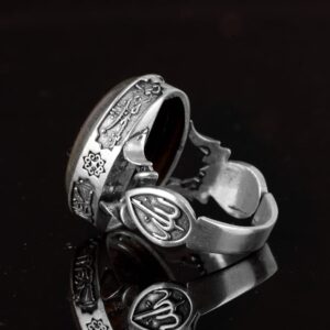 Gerçek Doğal Taş Yüzük - El Yapımı 925 Ayar Gümüş Yüzük (Pirita) - Görsel 7