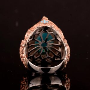 Gerçek Doğal Drusy Kristal Kuvars Taş Yüzük, 925 Ayar Gümüş Yüzük Erkekler İçin - Görsel 7