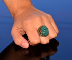 Sterling Gümüş Erkek Yüzük, Doğal Siyah Oniks Taşı, Kral Süleyman Mührü Yüzüğü, El Yapımı Takı (Jade) - Görsel 7