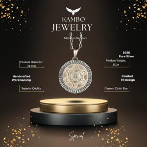 Metatron Küpü Gümüş Kolye, Metatron Kolye 925 Ayar Gümüş Erkek Kolye - Görsel 3