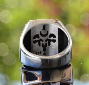 Davut Yıldızı Erkek Yüzüğü, 925 Ayar Gümüş Yüzük, Erkek El Yapımı Takı - Görsel 5