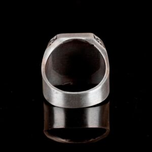 925K Gümüş Erkek Yüzük - İmza Yüzükleri - El Yapımı Yüzük (Akrep) - Görsel 5