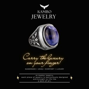 Gerçek Doğal Malakit Taşlı Gümüş Erkek Yüzük, 925 Ayar Gümüş Yüzük - Görsel 6