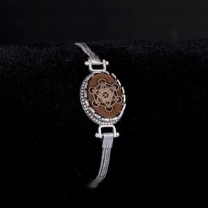 925 Ayar Gümüş Bilezik - Sembolik Oymalar ile Farklı Tasarımlarda Mevcuttur (KMBBRCLT, Metatron, KMBSYMB) - Görsel 2