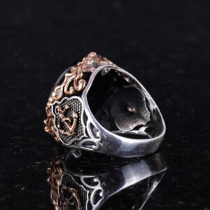 Denizci Çapa Koyu Mavi Kedi Gözü Yapay Taş Yüzük, 925 Ayar Gümüş Yapay Taş Yüzükler - Çeşitli & Farklı Koleksiyon - Görsel 5