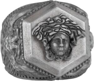 Medusa Motifli 925 Ayar Gümüş Yüzük, Cesur Sembol Yüzük - Görsel 1