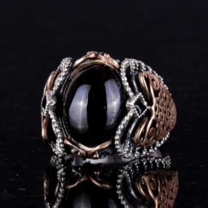 Gerçek Doğal Granat Taşlı Yüzük, 925 Ayar Gümüş Yüzük - Görsel 4